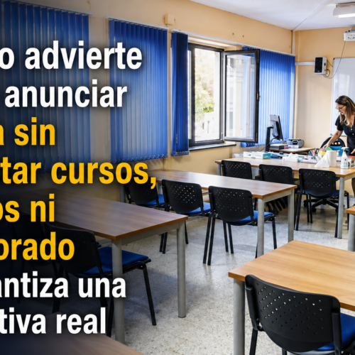 IU Siero advierte de que anunciar un aula sin concretar cursos, horarios ni profesorado no garantiza una alternativa real